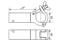 EUROTRUSS FD-34 ATT Bold on Twist Joint 10.5cm, schwarz