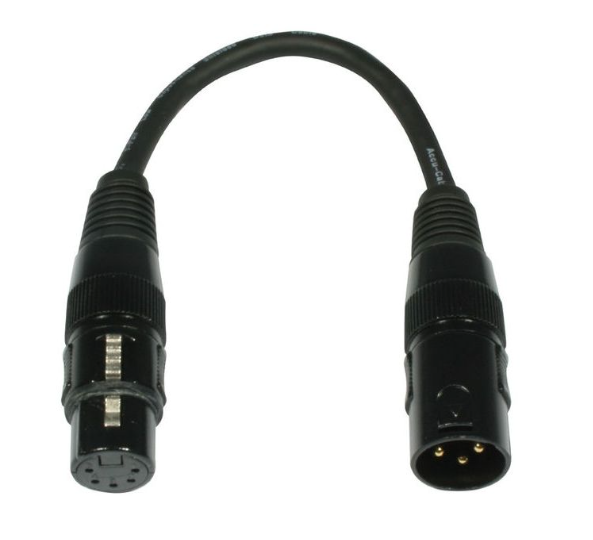 XLR 3 pol / 4 pol Adapter