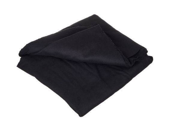 Reiss Molton, schwarz, 3m Breite, pro m2