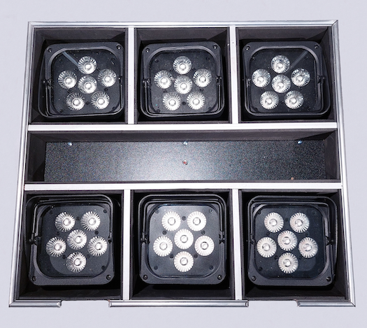 LUMAVIS, AKKU ARCH 6x18W RGBWAUV LED, 6er Set