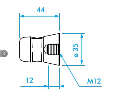 EUROTRUSS FD halber konischer Verbinder (Spigot)