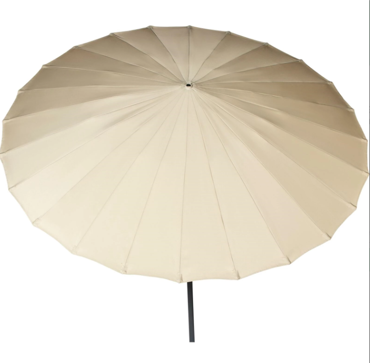 Sonnenschirm Rustico, 220cm,Mit Kurbel- und Knickfunktion, ECRU