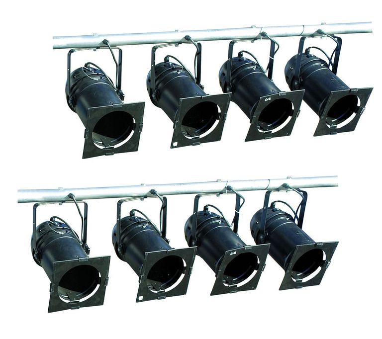 PAR 64 ACL-Batterie, 8x 250W