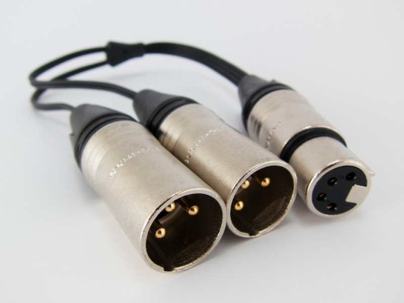 XLR 4 pol / 3 pol Adapter