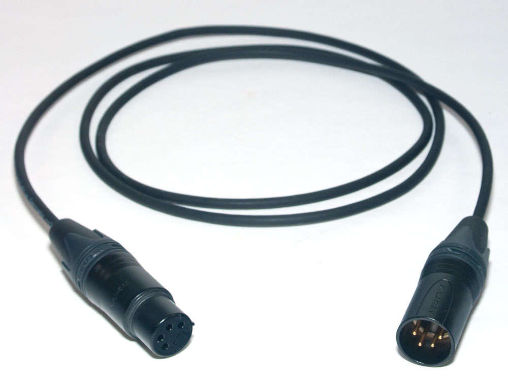 XLR/4 Kabel 10.00m, male / female