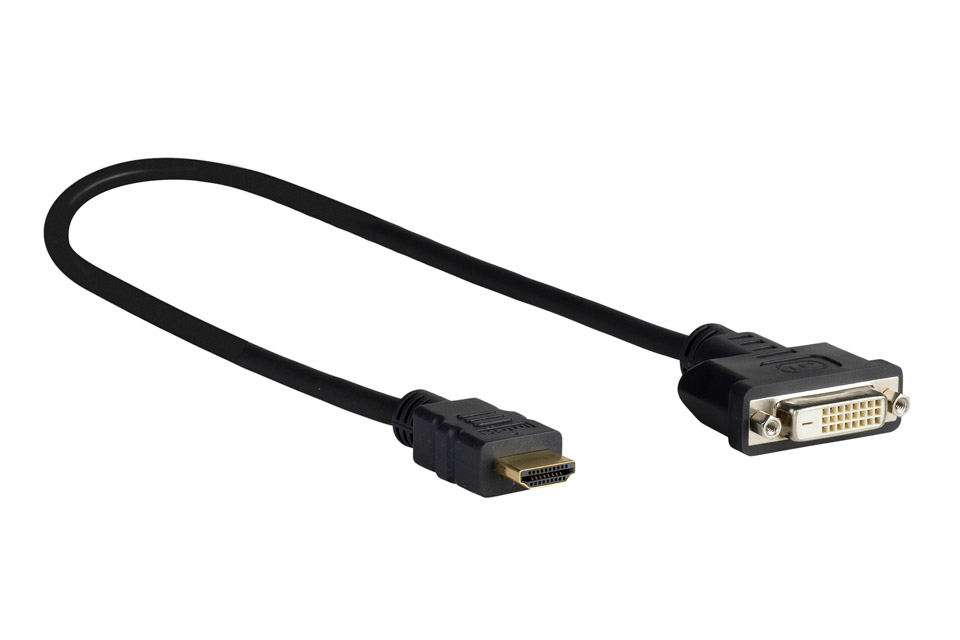 HDMI male - DVI female Adapterkabel