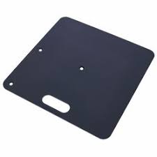 WENTEX Bodenplatte - 450x450mm, 8Kg schwarz inkl. Verbindungsbolzen