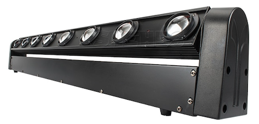 LUMAVIS, Moving Head Beam Light, 8x12W RGBW LED, 8er-Set,
