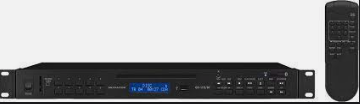Monacor DMP-130MIX, MP3 Player 19", Mixer & Player