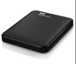 WD Elements 500 GB Festplatte, FAT32, inkl. USB-Anschlusskabel