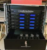 AUDIO TECHNICA 6-Kanal Funk-Rack inkl. 6 Handmik, 6 Bodypack