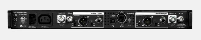 SHURE 2-Kanal Funk-Rack, inkl. 2 Handmik, 2 Bodypack
