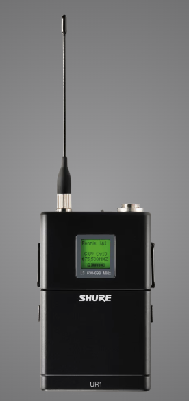 SHURE UR1 UHF Body Pack, Sender