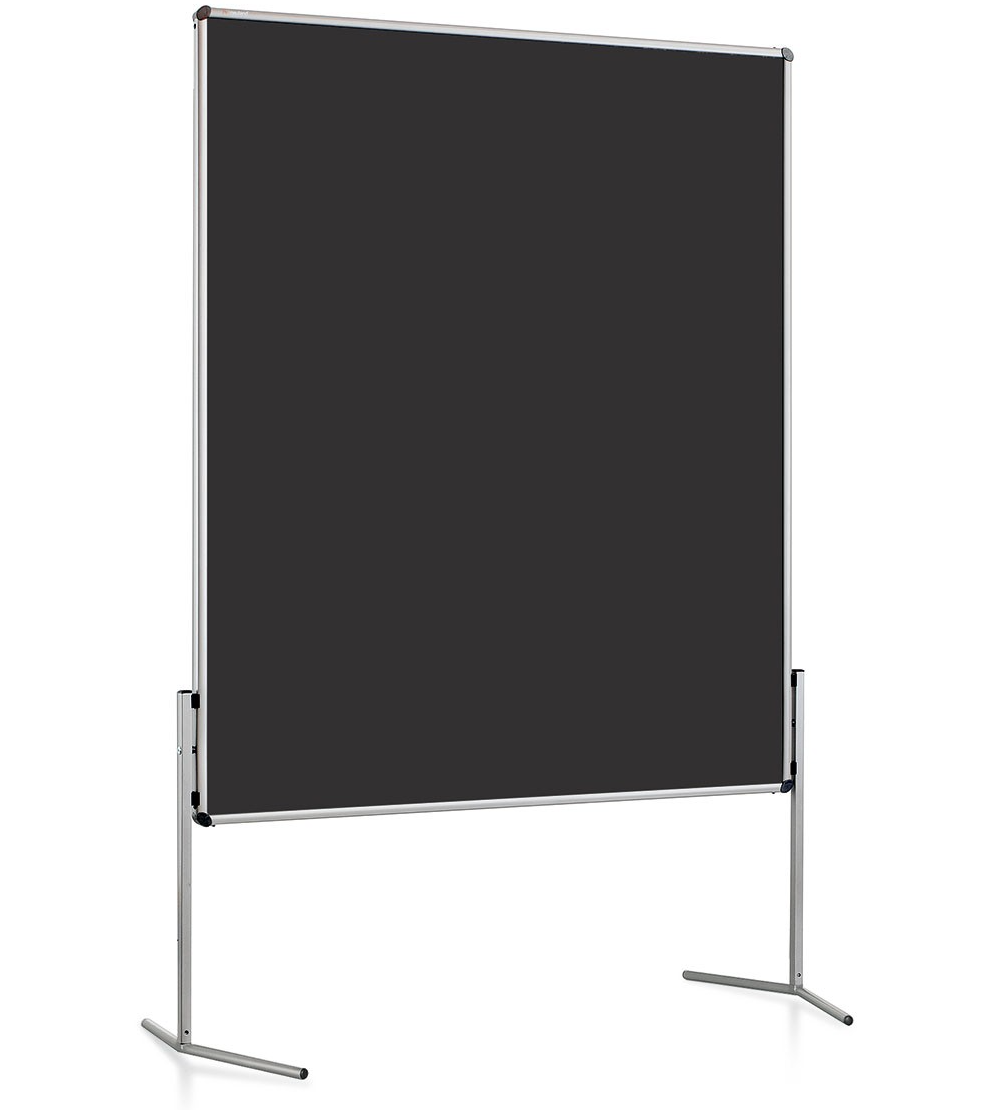 Pinnwand "Premium",  116x140cm, Filz grau,  Pinnwand teilbar